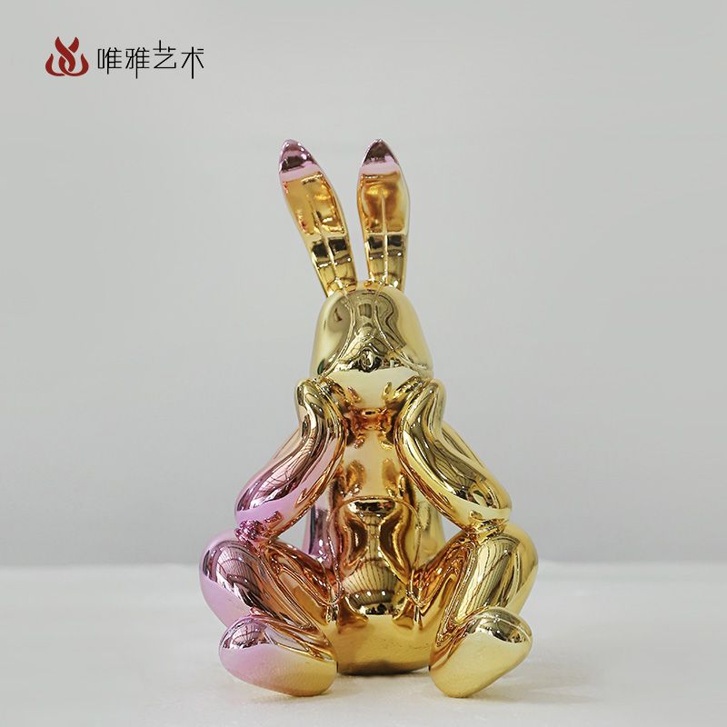 Mr. Rabbit - Thinking Rabbit - Electroplating (1)